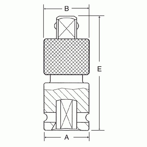 Grey Pneumatic 1130QC Quick Change Adapter, 3/8" Drive