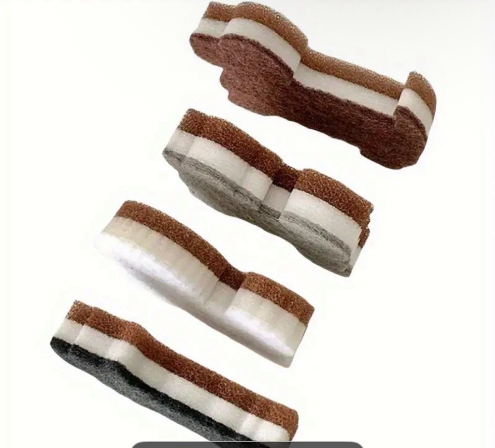 4pc Dog Large Heavy Duty Kitchen Sponges Multi Purpose Triple Layer