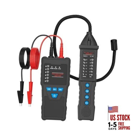 Underground Wire Locator, Cable Tracker 2M Depth 1000ft Range, 110-220V AC/DC,