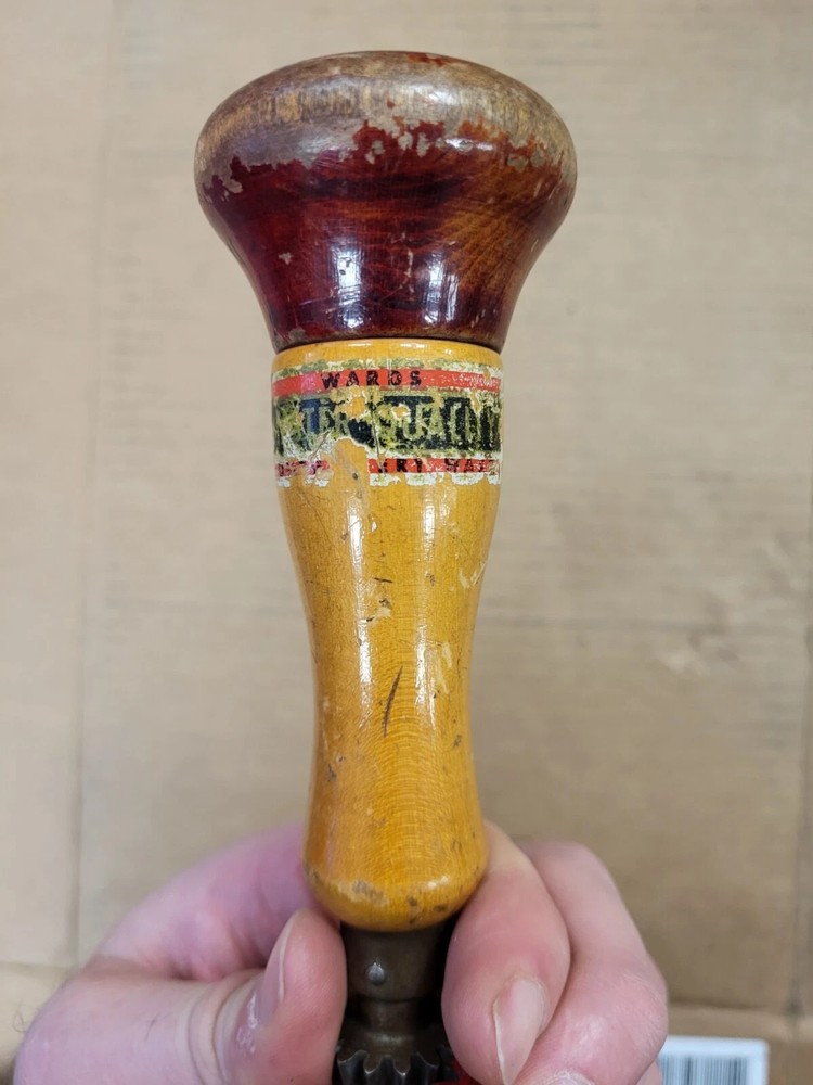 Antique Wards Master Quality Hand Drill Vintage