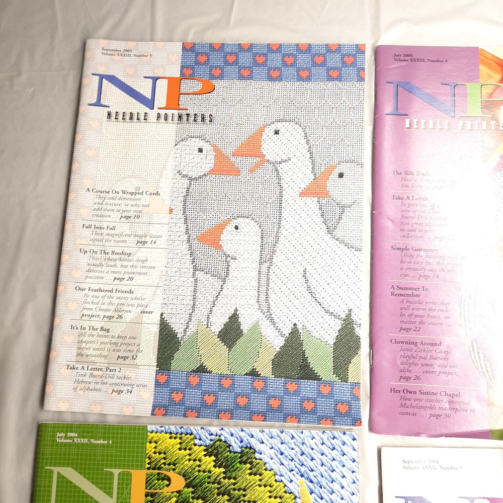 Needle Pointers Magazine Lot 2004 and 2005 6 various Issues
