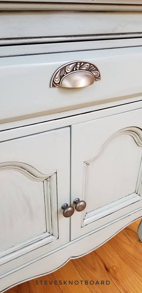 3" Paisley Cup Pull Brushed Satin Pewter