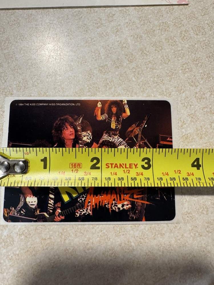 Kiss Animalize Patch Photo Sticker Lot Vintage Mark St John 1984 Rare Eric Carr