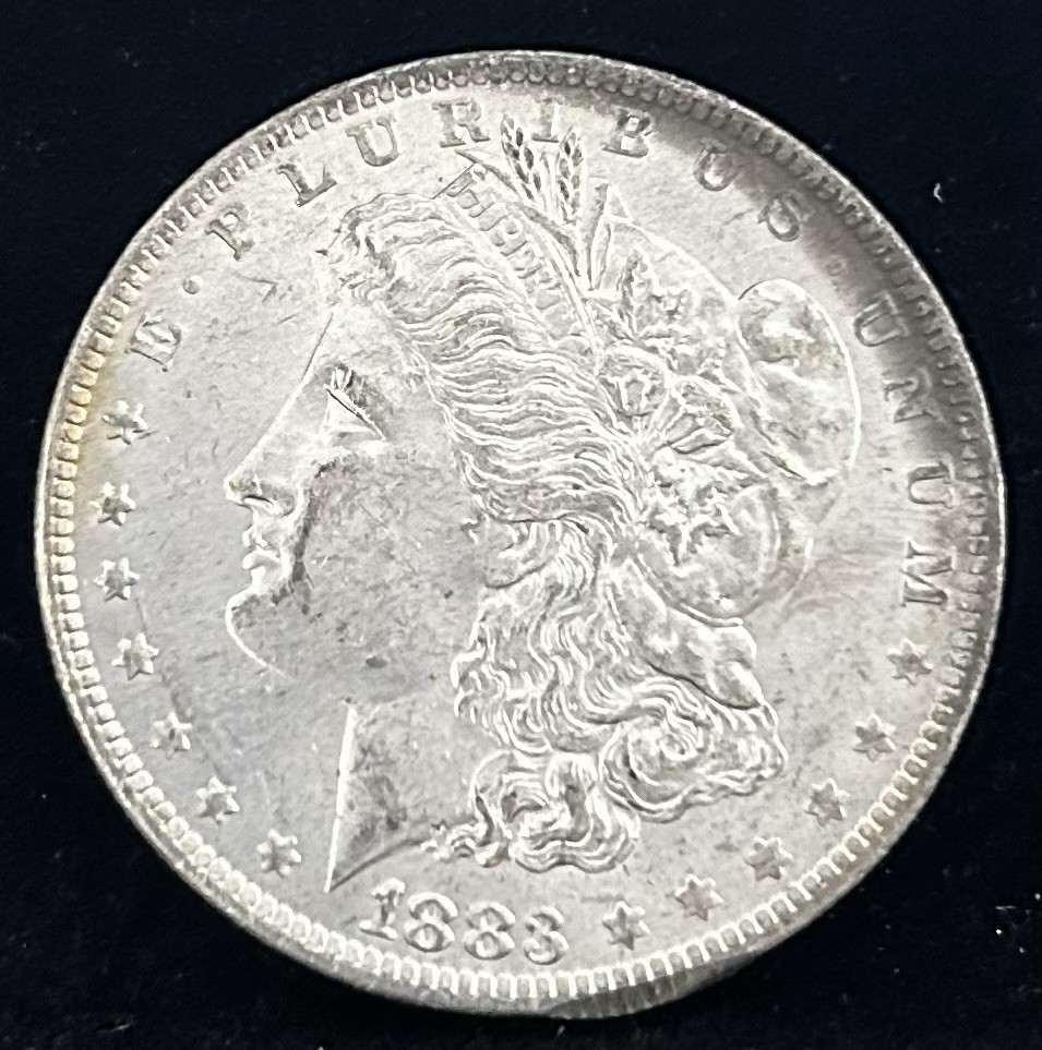 1883-O MORGAN SILVER DOLLAR, BU, GORGEOUS Example