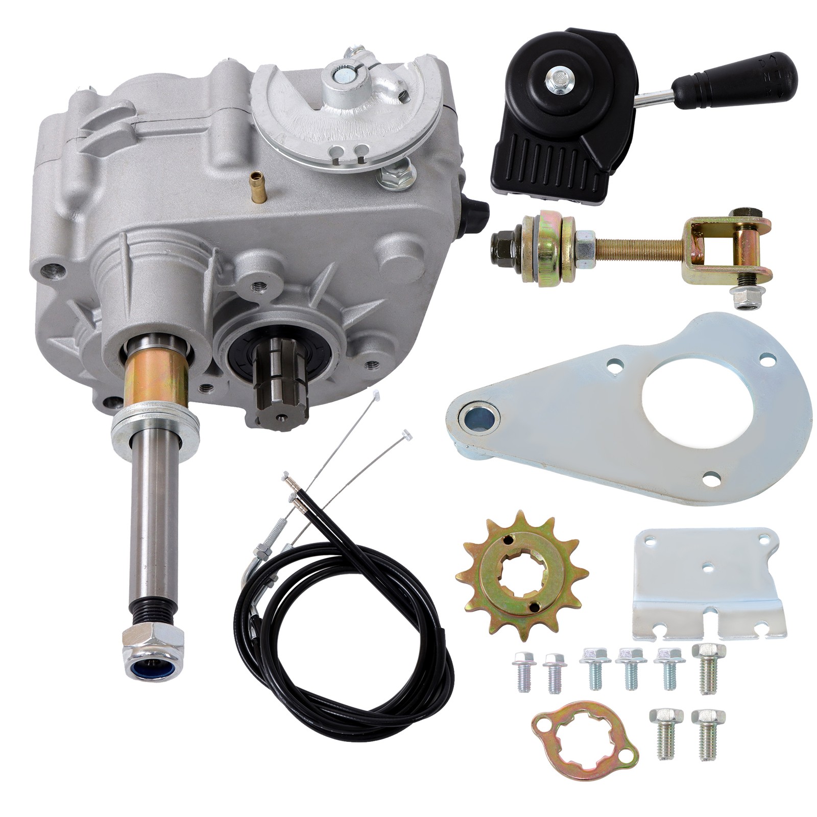 GO KART 40 Series Forward Reverse Gearbox 530 Chain For Predator 420CC 11-18HP