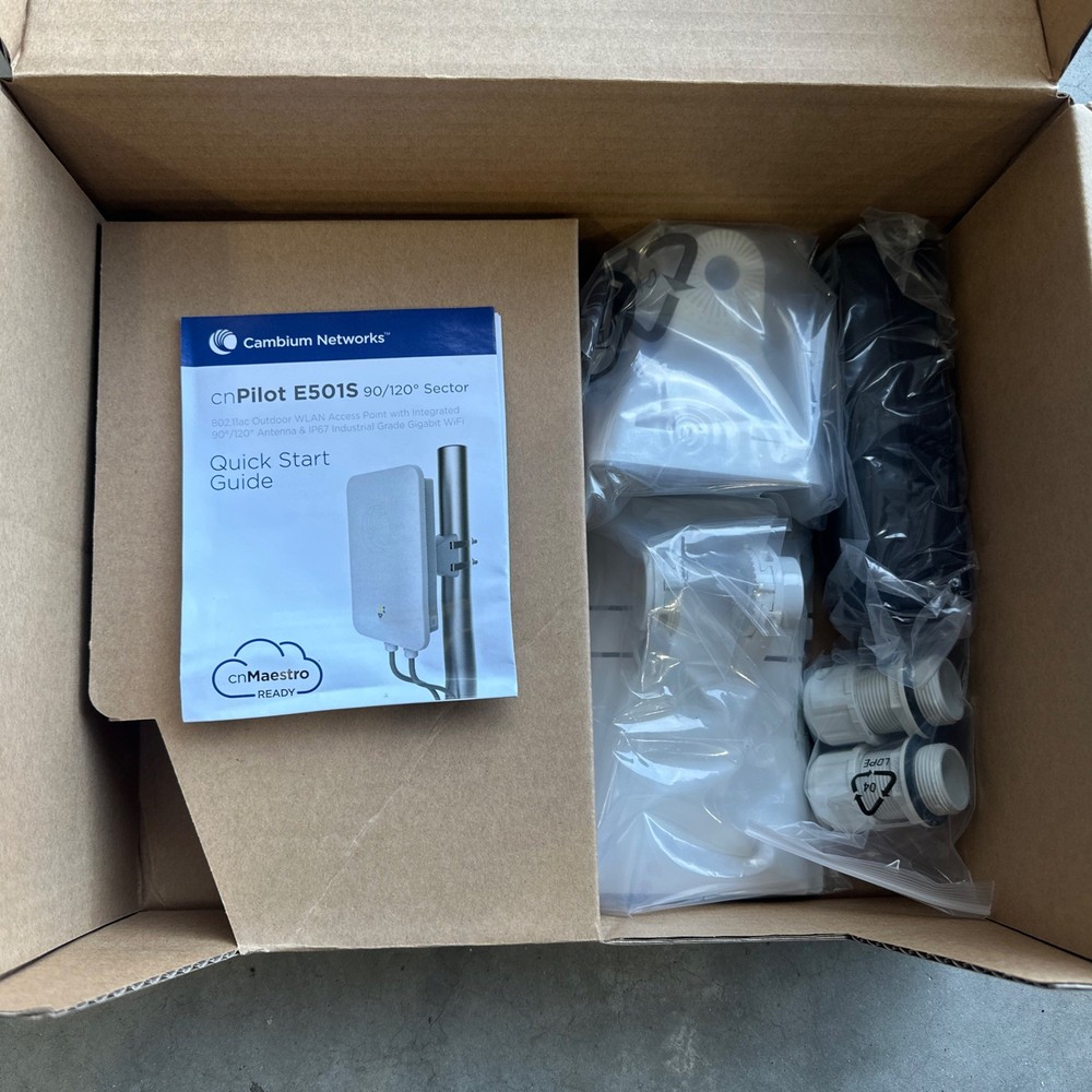 cnPilot E501S Outdoor WLAN Access Point | PL-501SP00A-US | With Accessory Kit