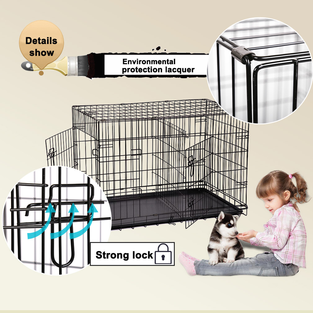 48 Inch Large Dog Crate Dog Cage Medium Dog Kennel Animal Pet Crate Pet Cage
