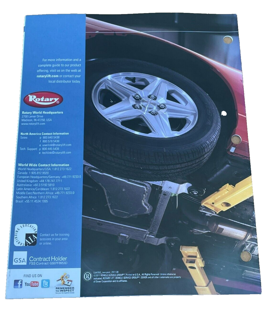 Rotary - Two-Post Professional Automotive, Catalog