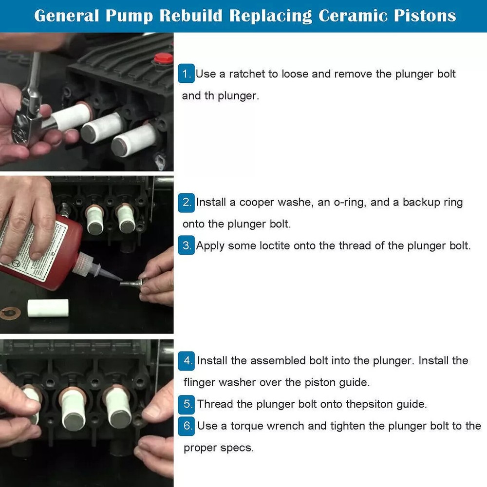 Ceramic Piston General Pump Interpump Replace Ceramic 15mm for TP Pumps 51040009
