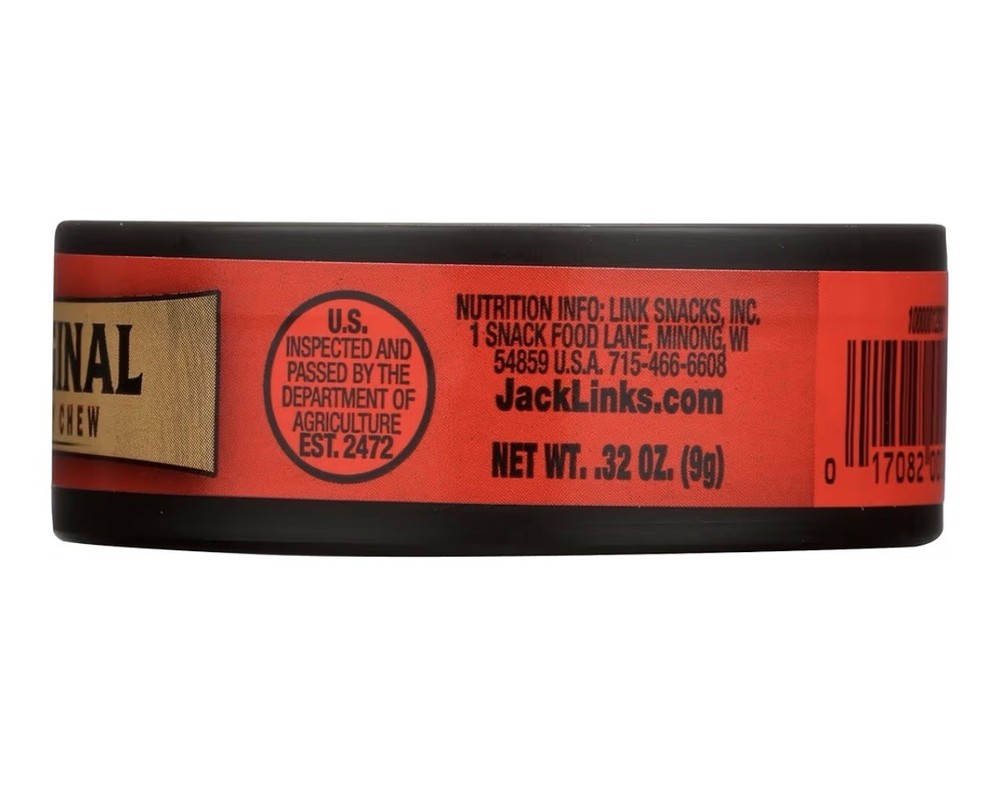 Jack Link's Beef 🥩 Jerky Chew - 0.32 Oz Tin