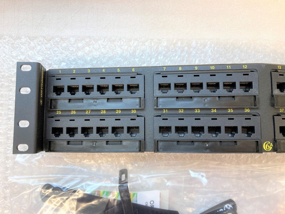 Ortronics OR-PHA6AU48 Clarity Cat6a Angled Patch Panel, 48 Port, New!