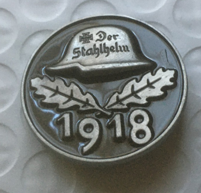 German 1918 helmet pin badge