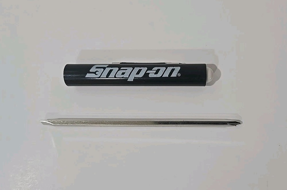 5X Snap on tools pocket screwdriver W/flat & Phillips Reversible tip NEW BLACK!!