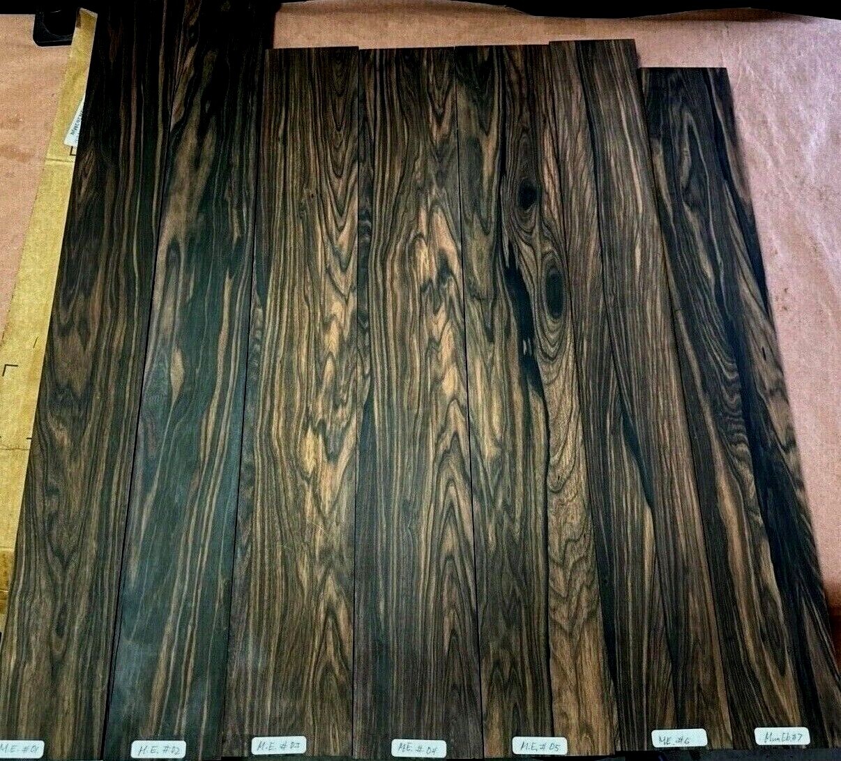 MUN EBONY ELECTRIC GUITAR NECKS,  EXHIBITION GRADE