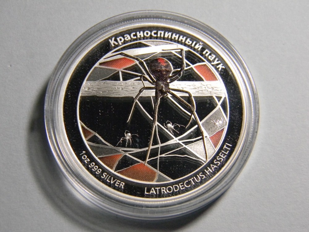 2011 RED BACK SPIDER TUVALU PERTH MINT PROOF COIN