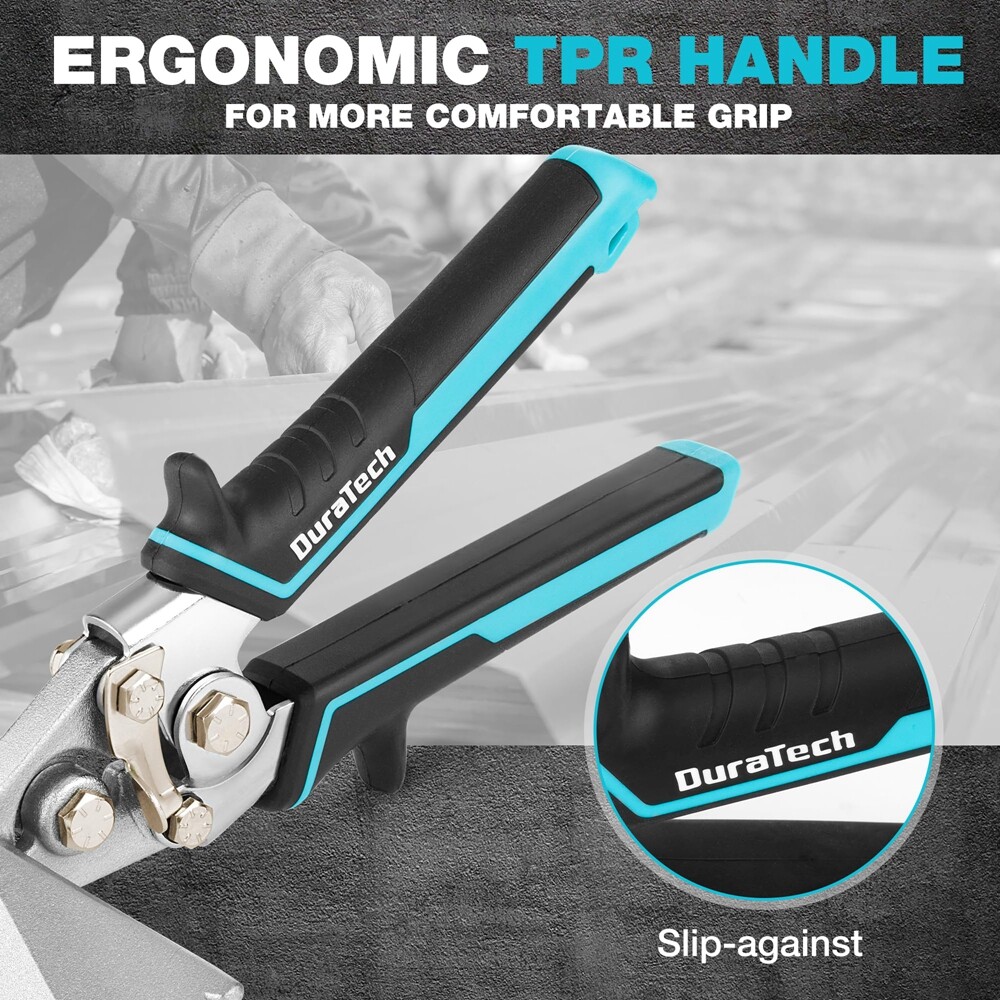 DURATECH 6-INCH Straight Jaw Sheet Bender Manual Metal Bending Plier Hand Seamer