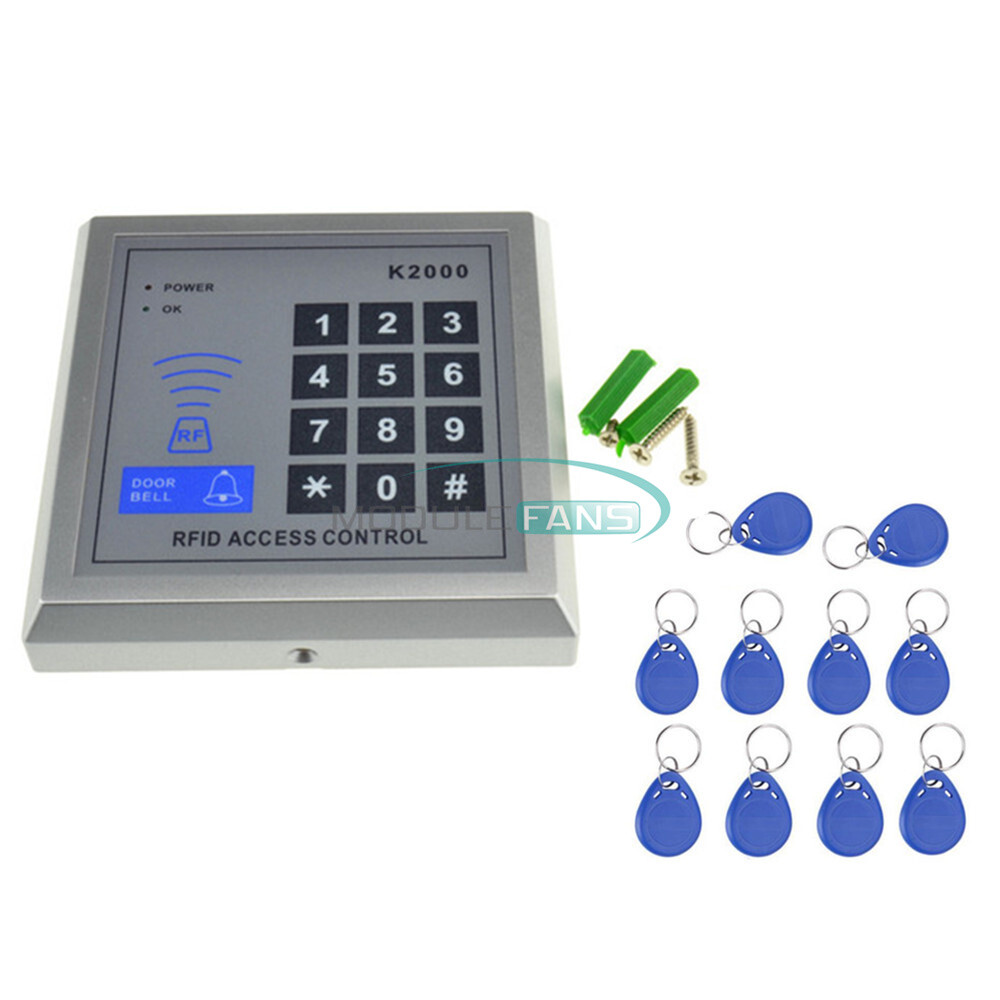 500 User Entry Door Lock Access Security RFID Proximity Control System +10 Keys