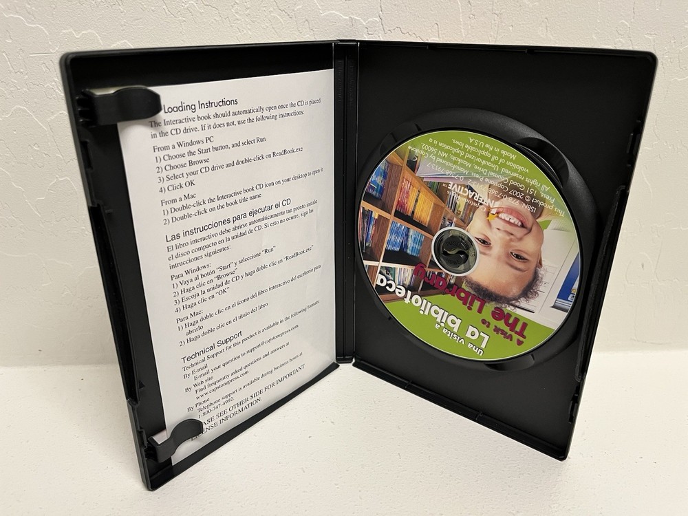 Pebble Bilingual Plus Capstone Press Interactive School Software 3 Disc Lot