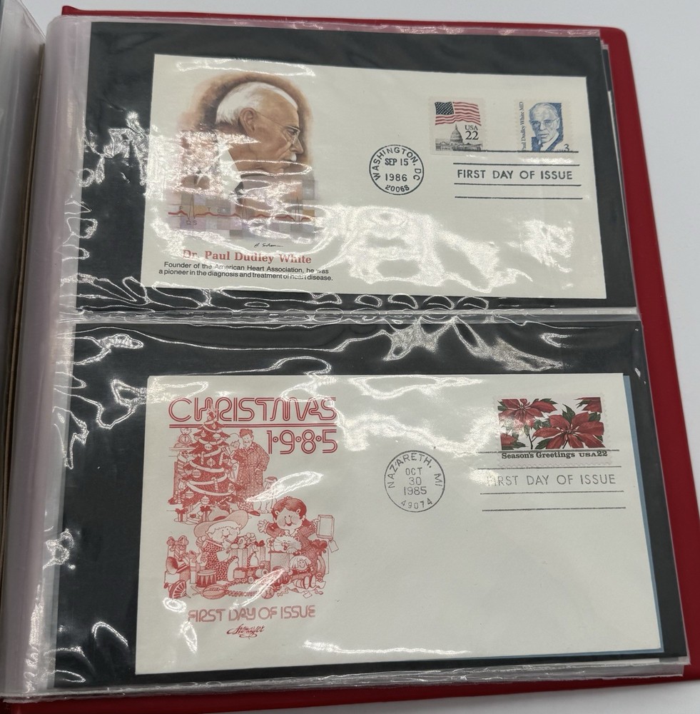 Commemorative First Day Issue Envelope/Postcard Collection Book ￼