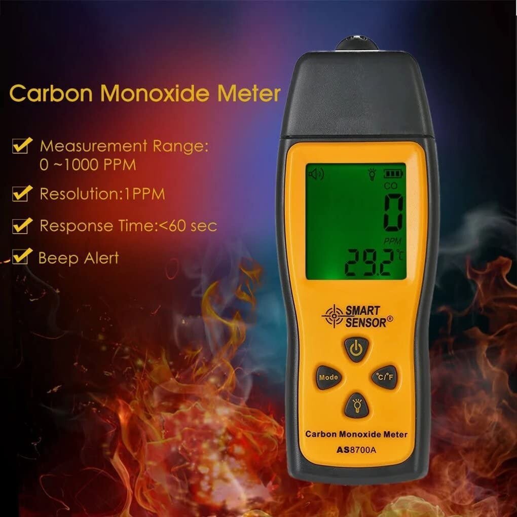Handheld Carbon Monoxide Meter,CO Detector,Portable CO Gas Leak Detector Meter