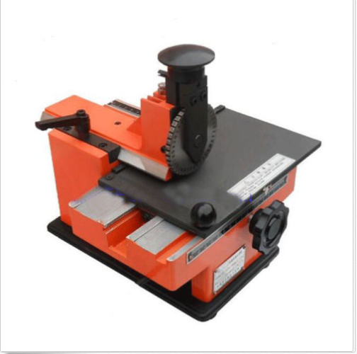 Semi-automatic sheet embosser metal stamping printer marking machine label 2.5mm
