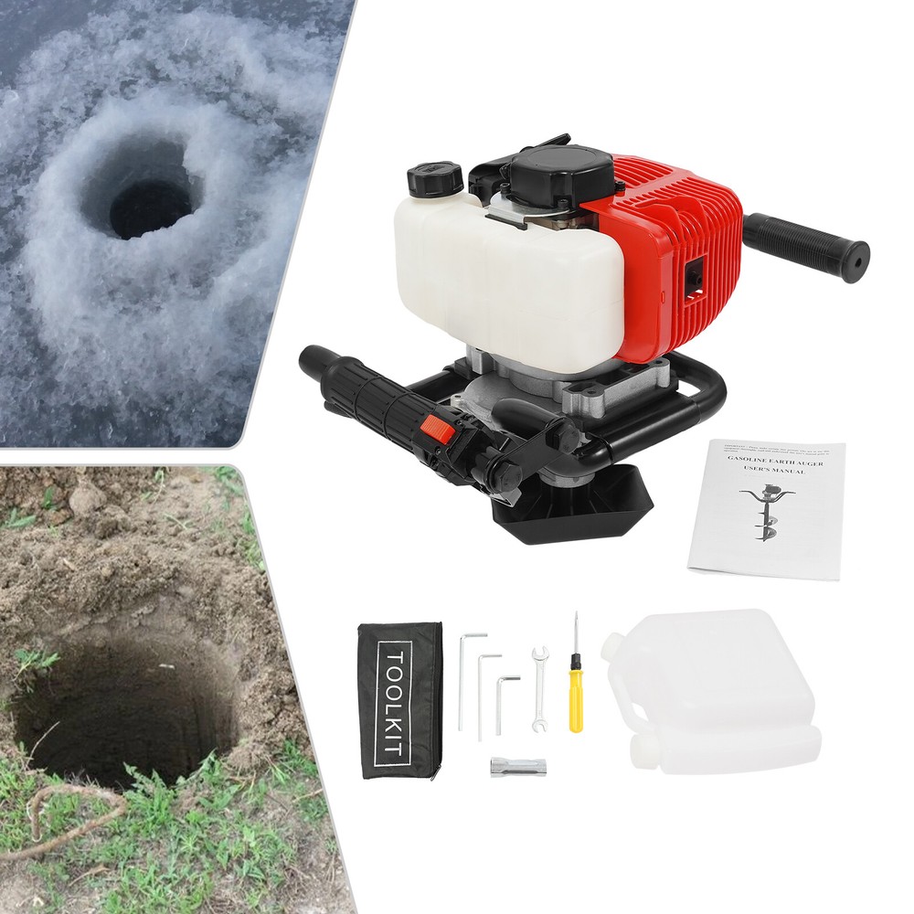 2HP 2-Stroke Gas Powered Hole Digger Motor 52CC Digging Drilling Engine