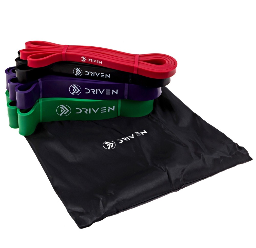 Driven | Premium Quality Exercise Resistance Bands Set Pull Up Strength Workout