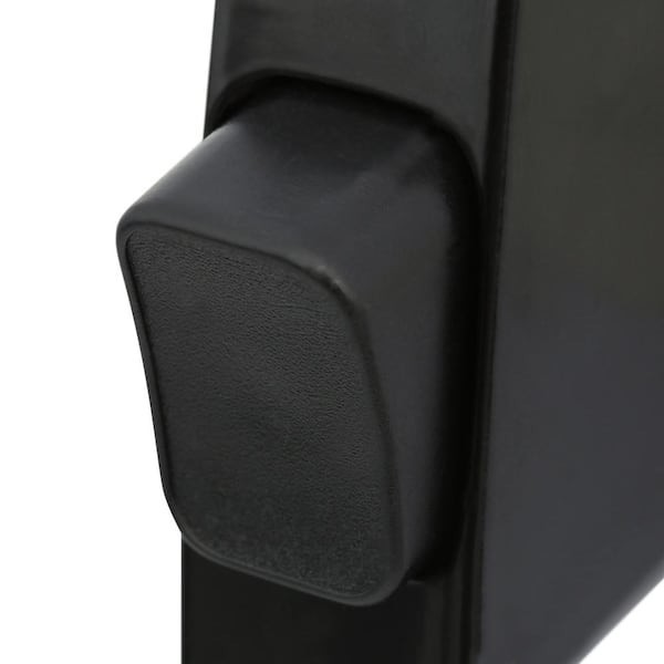 Push Button Screen Storm Door Latch Handle Set Night Lock Lever Metal Door Black