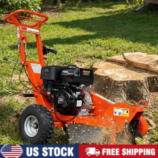 15HP Stump Grinder 420cc 15'' Cutting Height  10'' Cutting Depth Stump Grinder