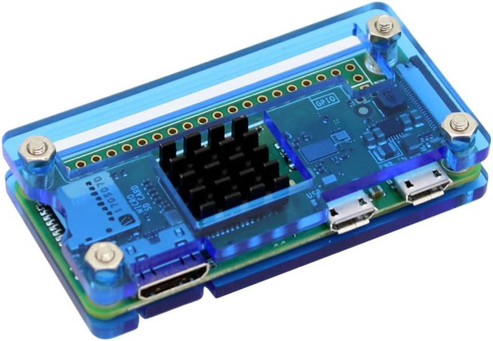 Raspberry Pi Zero Case Kit with Heatsink, HDMI Adapter, for Pi Zero 2 / W