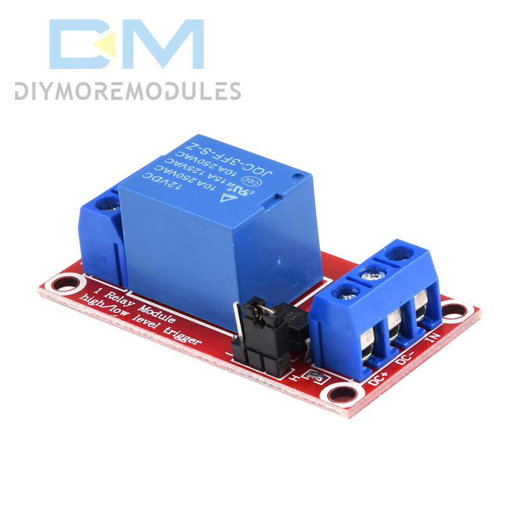 12V 1 Channel Relay High & Low Level Trigger Module With Optocoupler Isolation