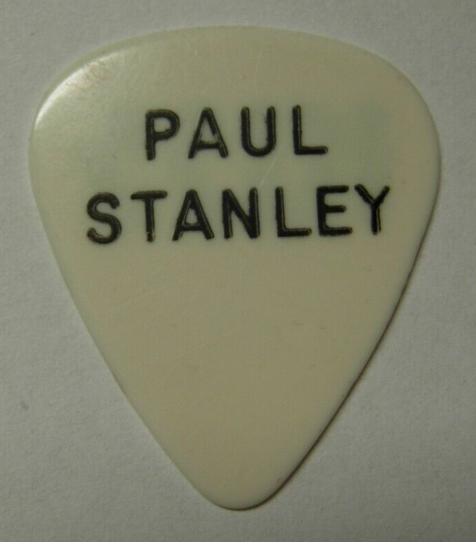 1976 Paul Stanley / Kiss Bone White Guitar Pick