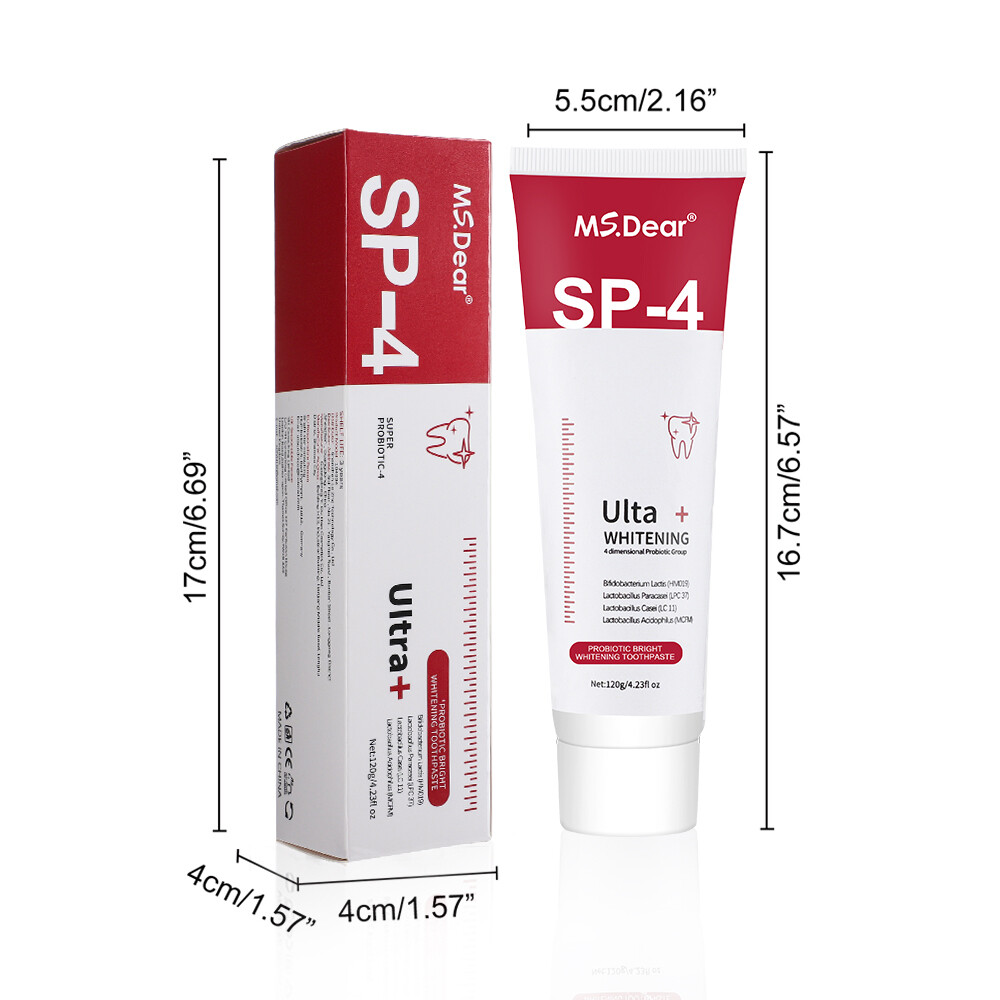 Sip-4 Toothpaste, Whitening Sp-4 Toothpaste, Sp-4 Probiotic Whitening Toothpaste