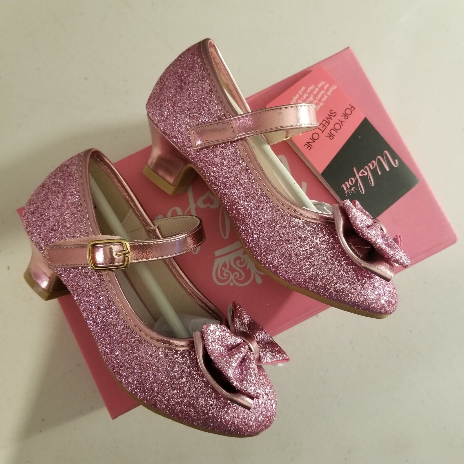 Walofou GRFZ Size 11 PINK GIRLS MARY JANE YEAR OLD CUTE DRESS SHOES