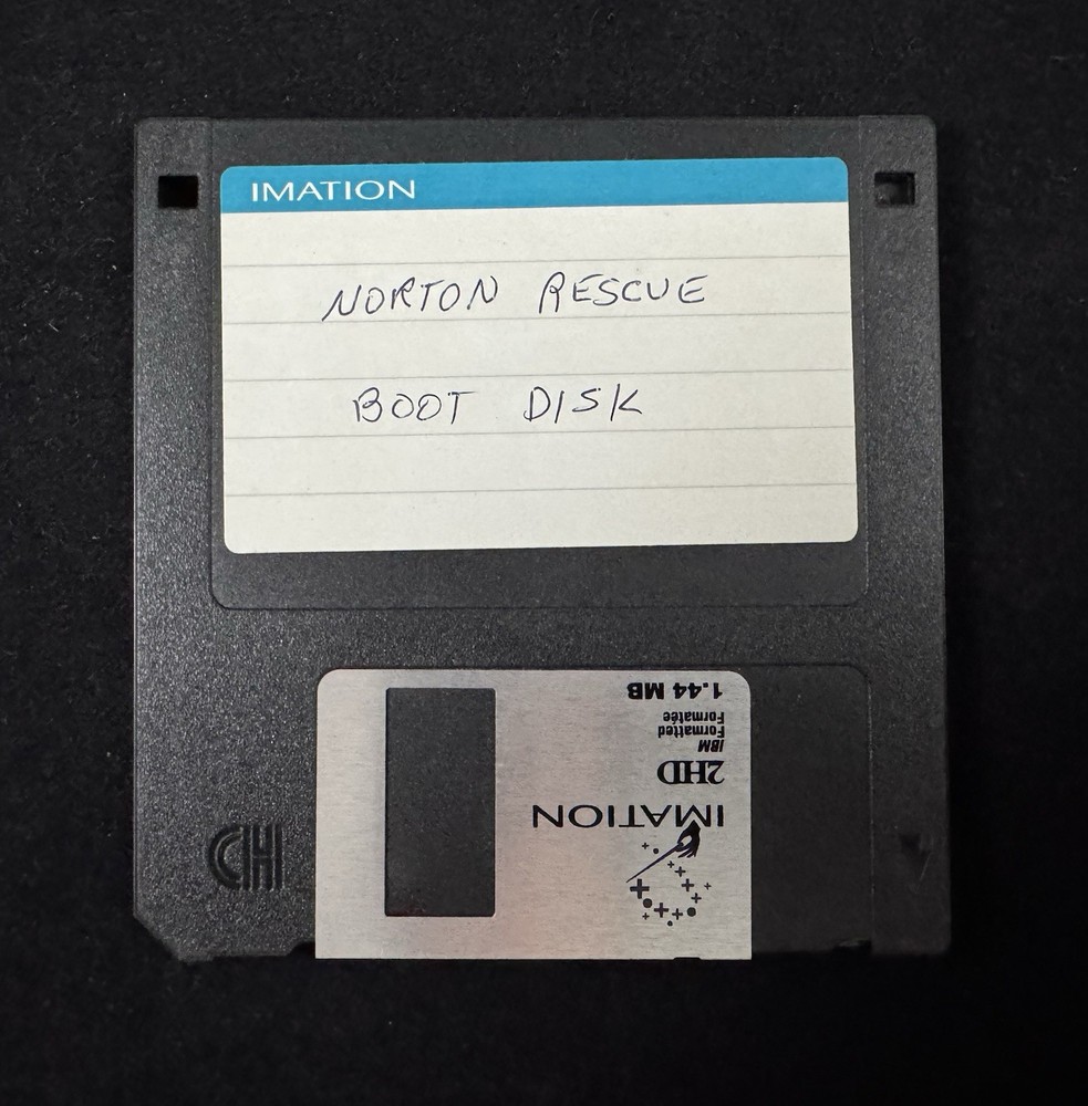 Norton Rescue Boot Floppy Disk