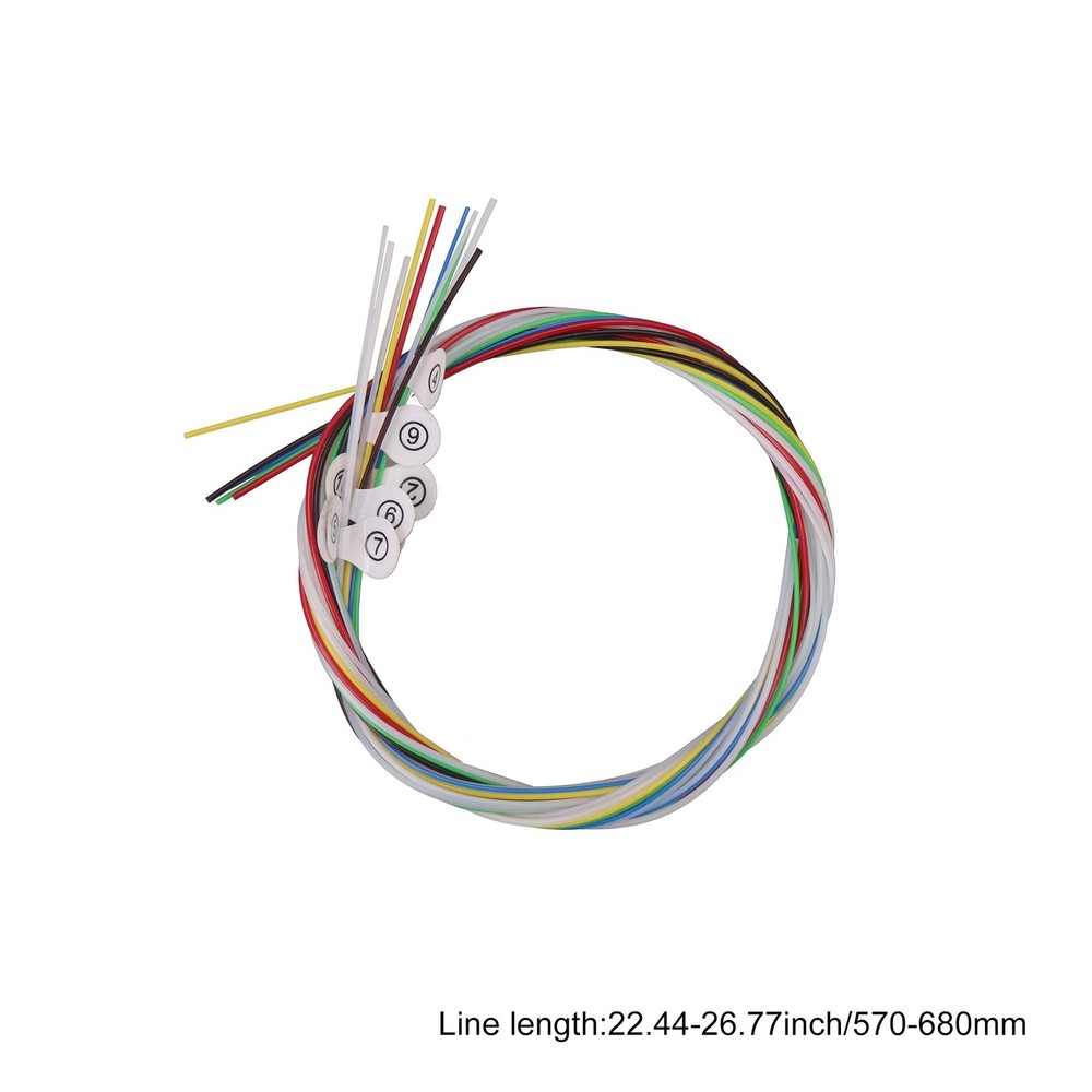 Mxfans 10x Lyre Harp Nylon String Set for 10-String Lyre Replacement Accessory