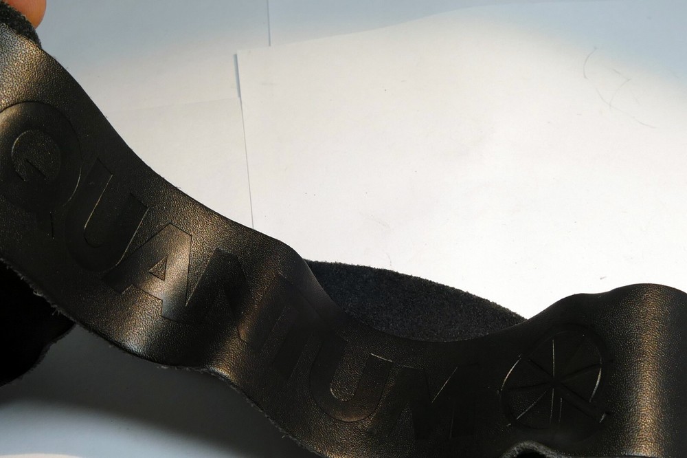 QUANTUM Camera Neck Shoulder Strap 4cm WIDE Black Leather