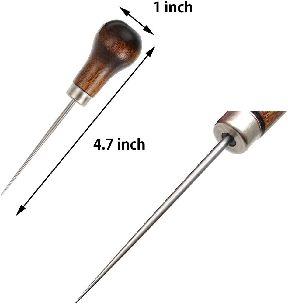 19 Pieces Bookbinding Kit Starter Tools Set Bone Folder Paper Creaser, Waxed