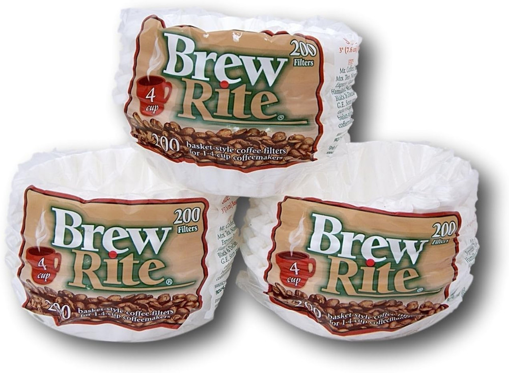 4 Cup Coffee Basket Disposable Filters - 600 Ct
