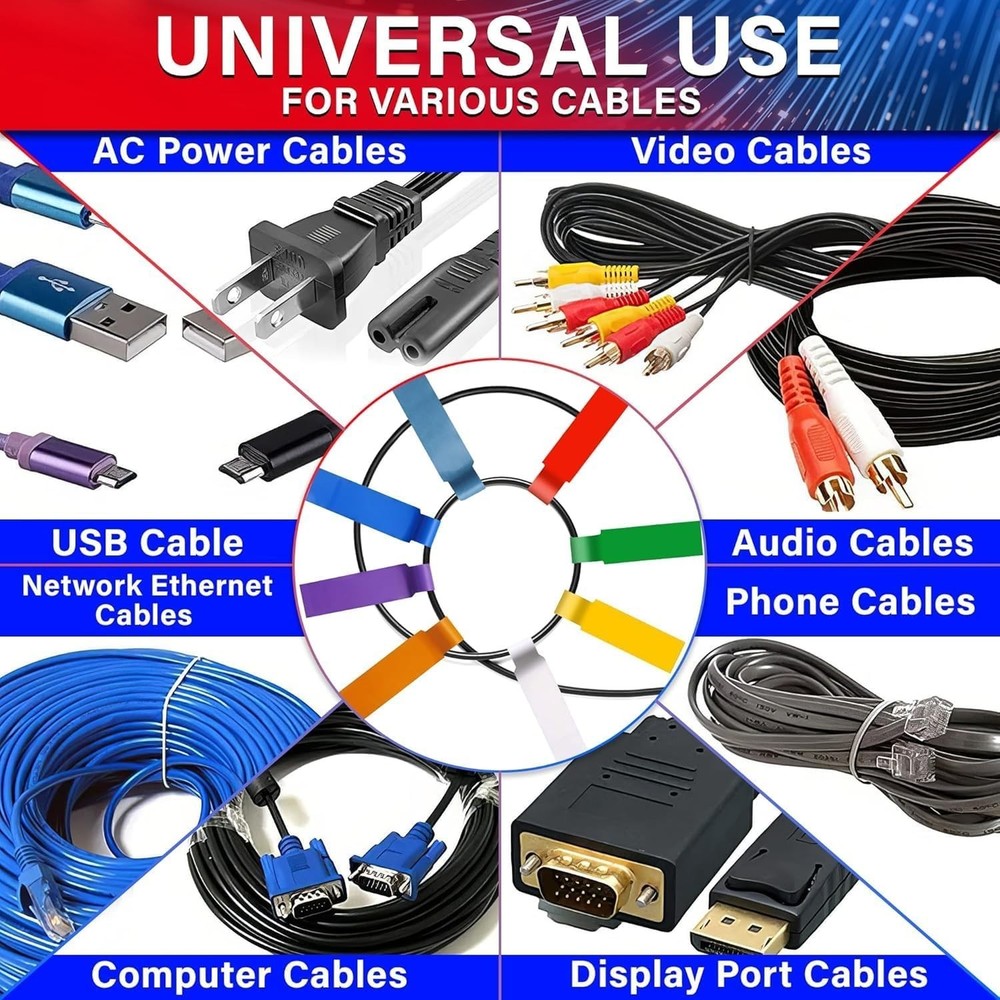Durable 240 PCS Wire Tags - Optimal Torn & Waterproof Cable Management Solutions