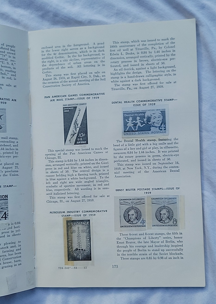 Postage Stamps of the United States 1847-1963 Post Office Dept Postmaster *READ*