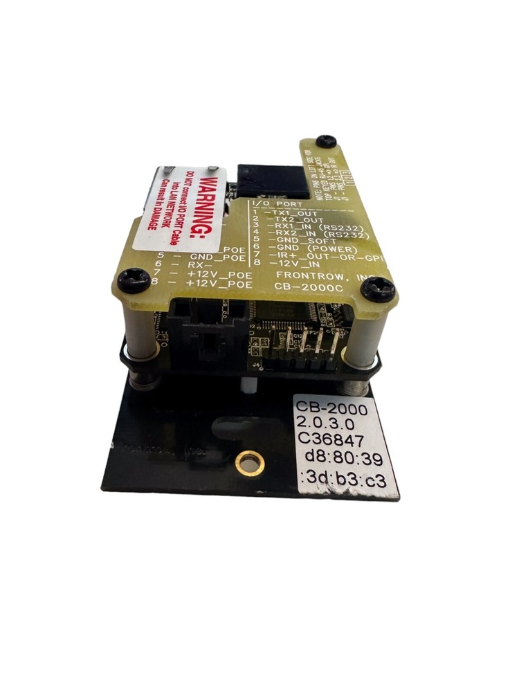 FRONTROW CB-2000 Networked/Standalone AV Keypad Control System