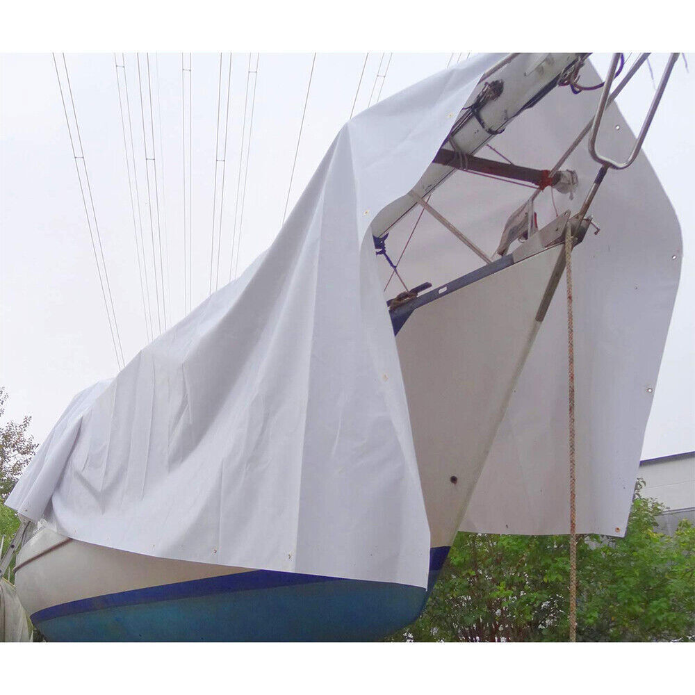 16 Oz Waterproof Heavy Duty Canvas Tarp Camping Garden Tarpaulin Cover Tent