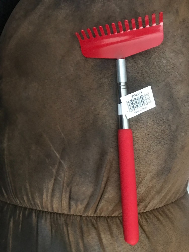 Cushioned Handle Extendable Jumbo Back Scratcher EXBSJM - Back Rake