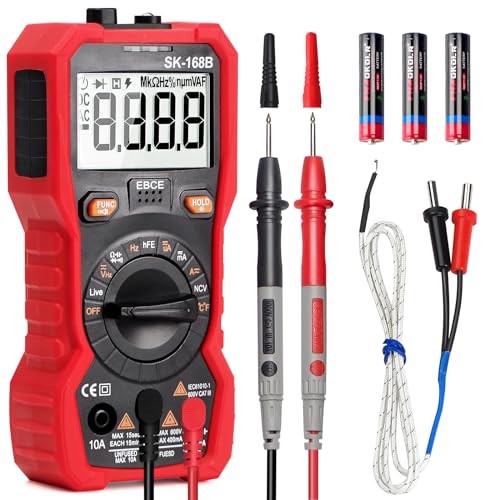Digital Multimeter Tester, TRMS 4000 Counts Volt Meter Auto-Ranging Fast
