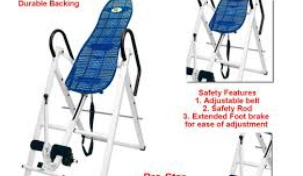 Emer Exercise Therapy Inversion Table - Back Pain Relief Gravity Fitness