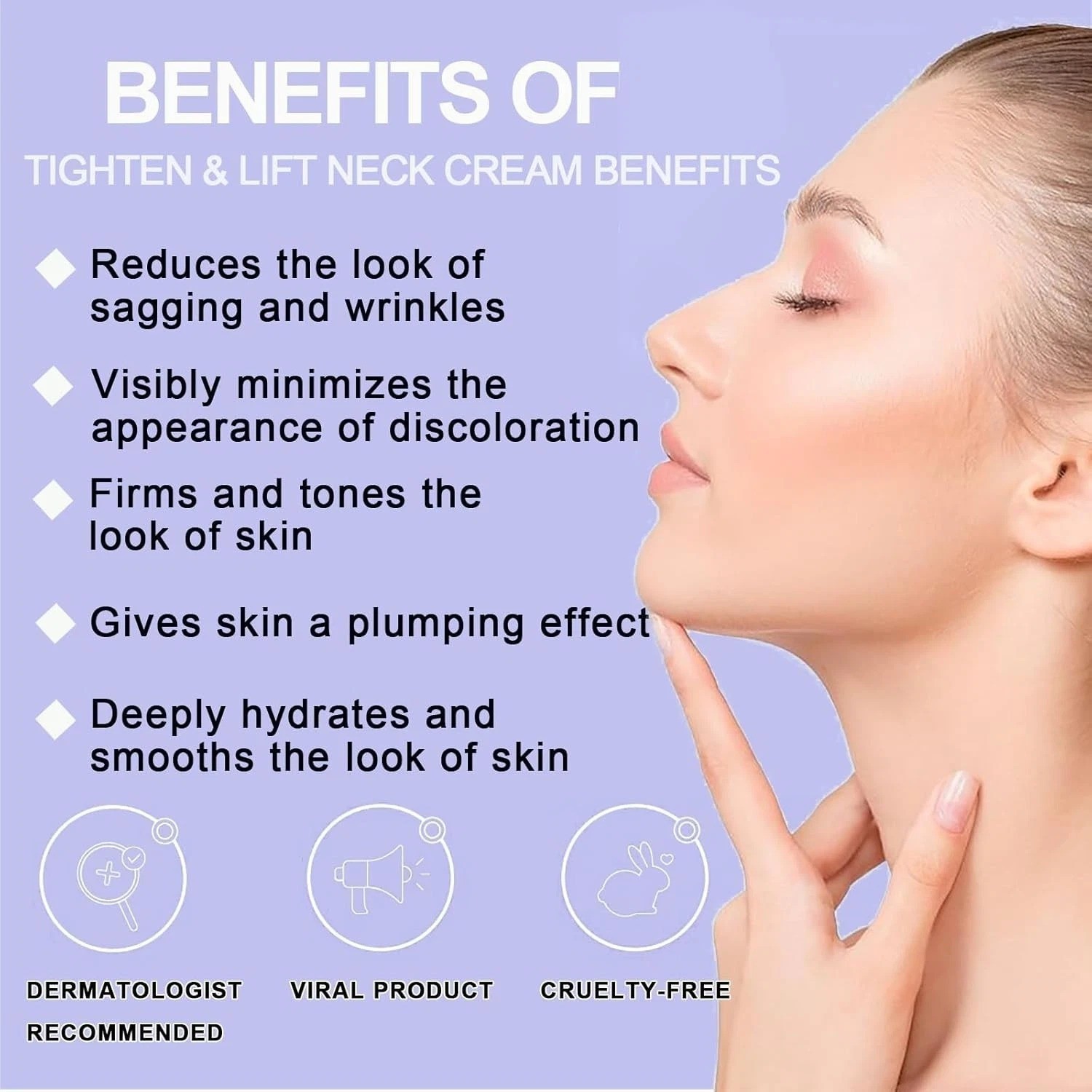 Go New Pure Beauty Tighten & Lift Neck Firming Cream - Anti-Aging Neck Creams fo