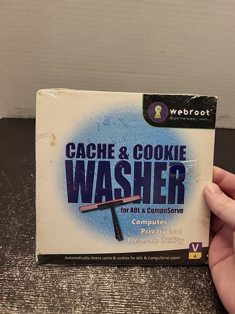 2001 Webroot Software Cache & Cookie Washer For AOL & Compuserve Read Descriptio