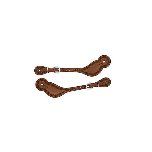 Weaver Barbed Wire Spur Straps Regular Brown