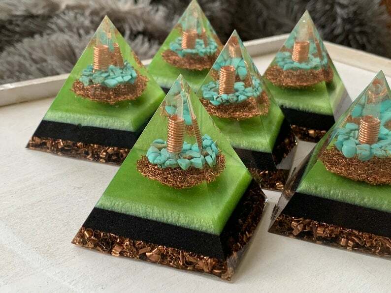 Orgonite® Pyramid - Green Wave Orgone Generator®